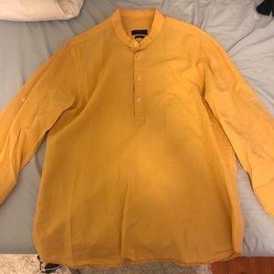 Zara mandarin collar shirt